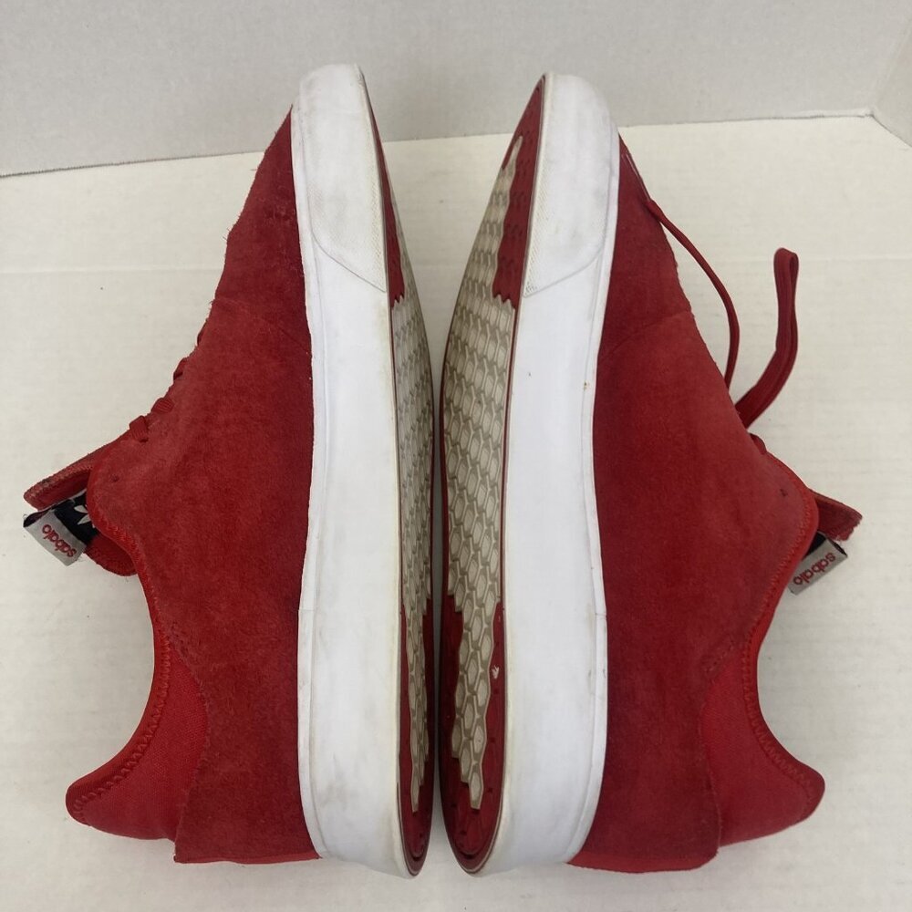 Adidas Sabalo Shoes Mens Size 13 Red Suede Skate Sneakers Low Top Classic Style - Picture 13 of 16
